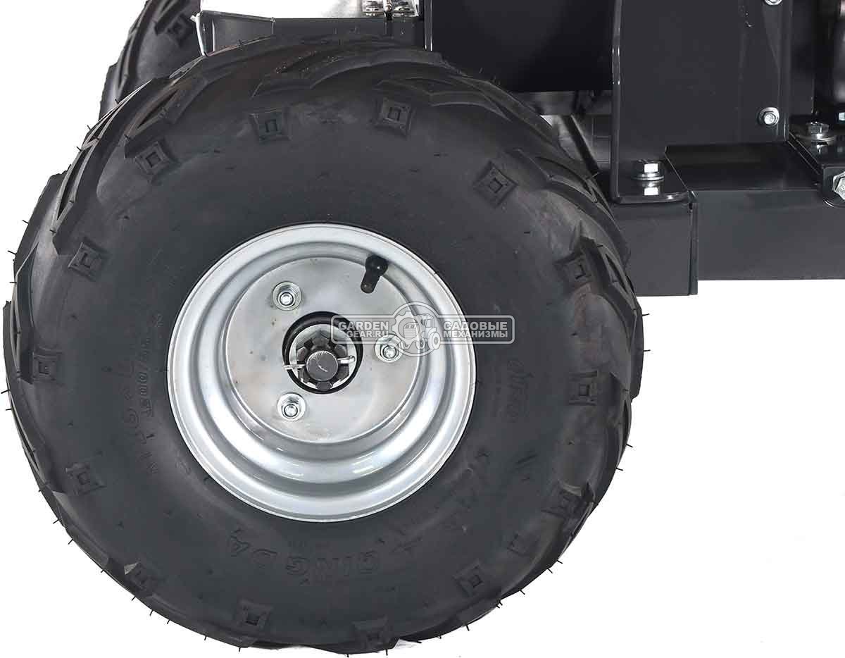 Измельчитель веток ZimAni LS 150 DH (PRC, Loncin 420 куб.см., 15 л.с., с эл. старт, дисковый, ветки до 100 мм, повор. желоб, одноосный прицеп, 250 кг)