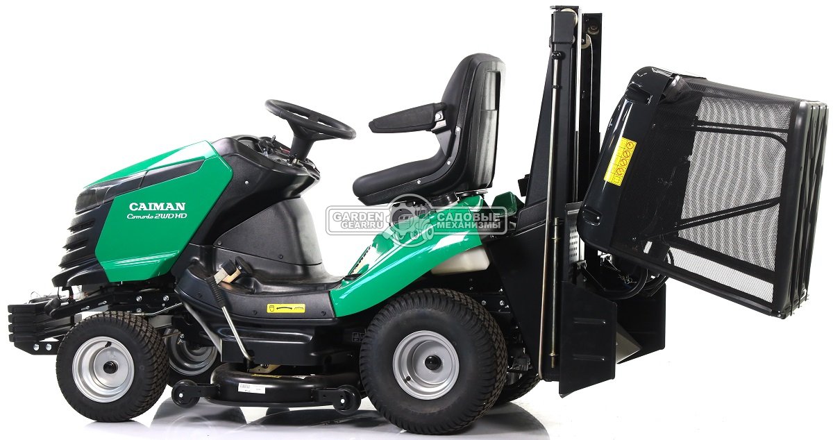 Садовый трактор Caiman Comodo 2WD HD (CZE, Kawasaki FS600V, 603 куб.см, гидростатика, дифференциал, травосборник 400 л. с гидролифтом, 102 см, 385 кг)