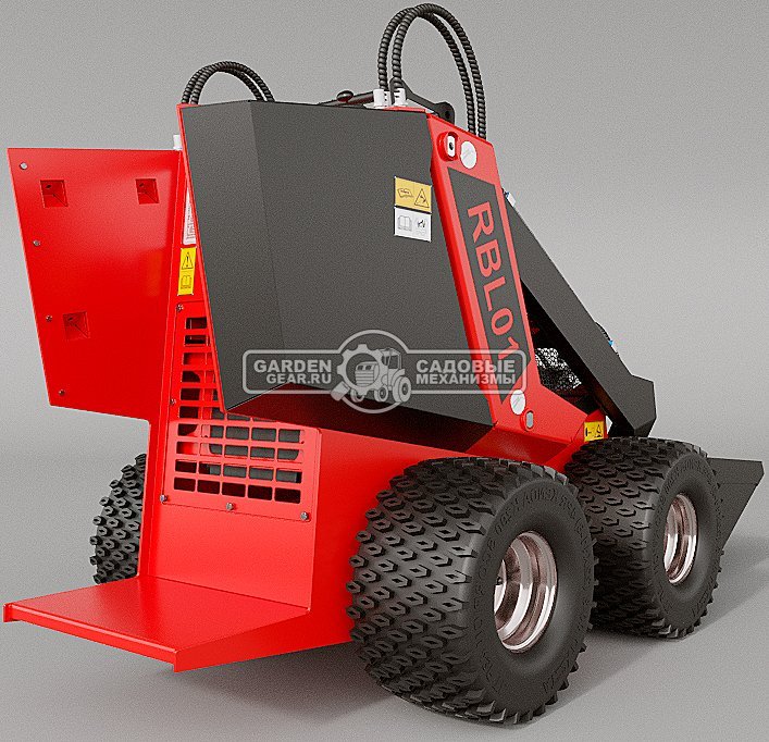 Мини-погрузчик колесный RED RBL-01 с платформой оператора Lifan 15 л.с., грузоподъемность до 250 кг., ковш 150 л., 650 кг.