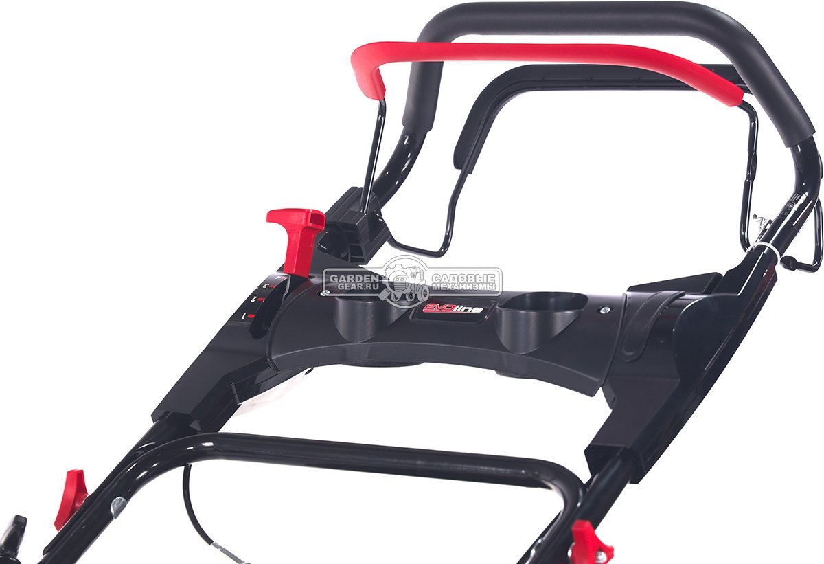 Газонокосилка бензиновая EVOline LMG 53 CVH (PRC, 53 см, Honda GCV 200, 201 см3, вариатор, 4 в 1, 70 л, сталь, 40 кг)