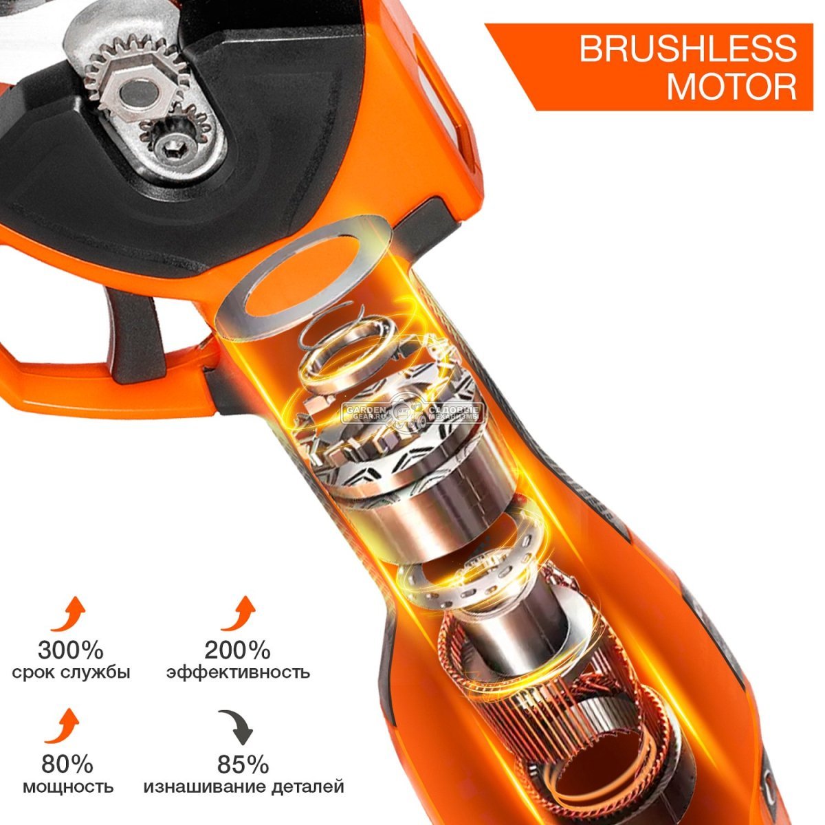 Аккумуляторный секатор Daewoo DAGP 3216Li SET с АКБ 3 А/ч и ЗУ (PRC, 16В, диаметр среза 32 мм, 1.56 кг)