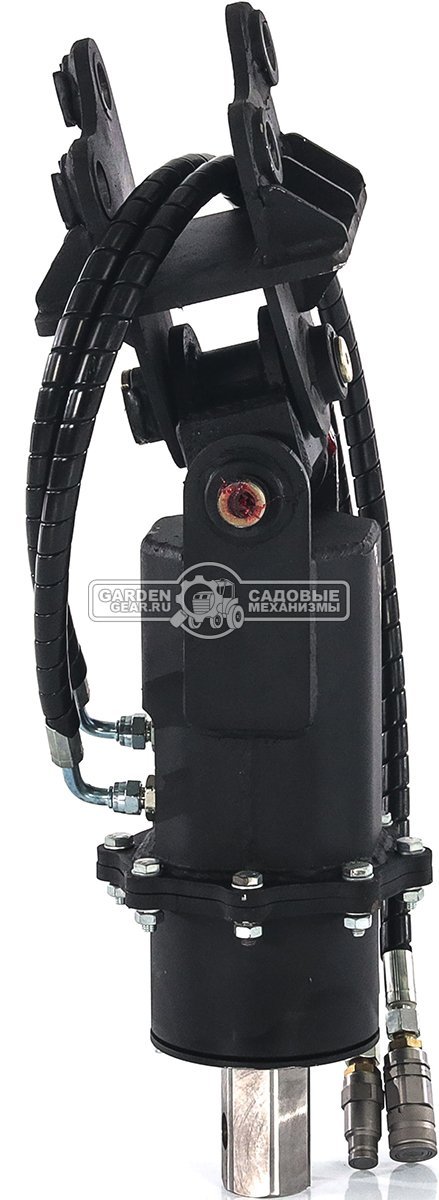 Ямобур (гидравлический вращатель) RED с переходной плитой для мини-экскаватора, 58,5 кг. 