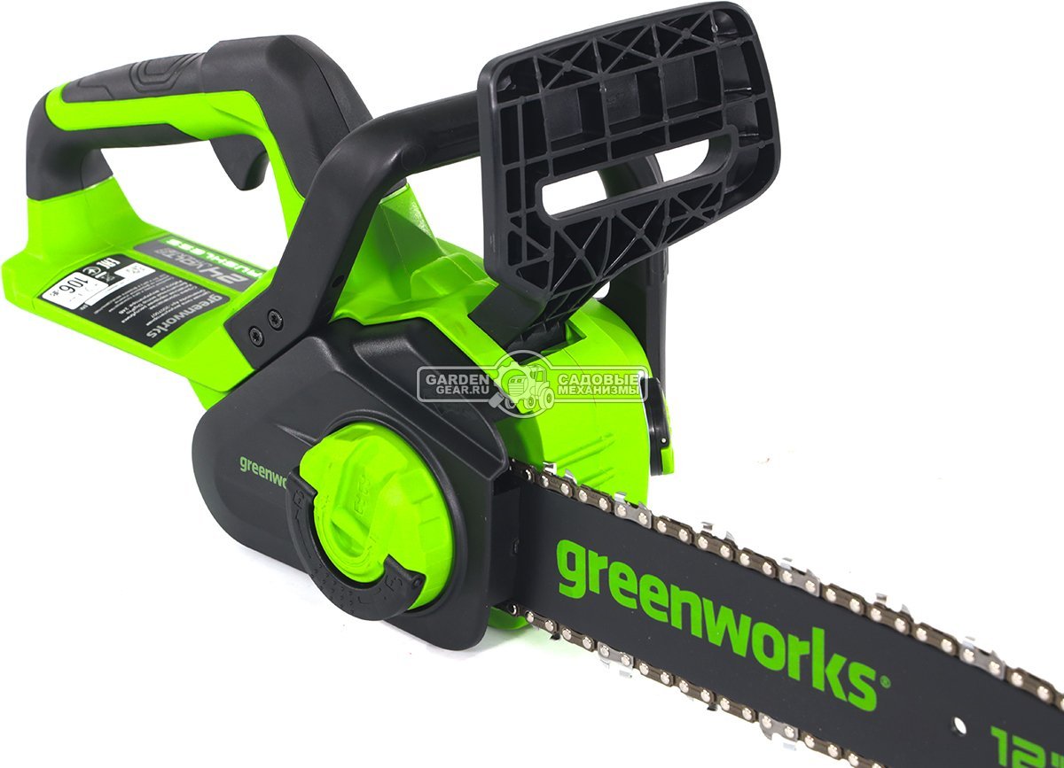 Пила аккумуляторная цепная GreenWorks GD24CS30 12&quot; без АКБ и ЗУ (PRC, BL 24В, 3/8&quot;-1.3-45E, 2.6 кг)
