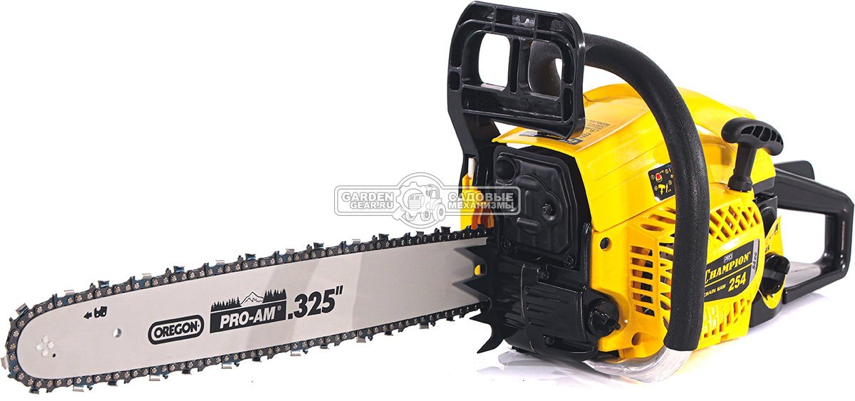 Бензопила Champion 254 18" Pro (PRC, 54 см3, 2.5 кВт/3.4 л.с., 0.325"-1.5-72E, 5.1 кг)
