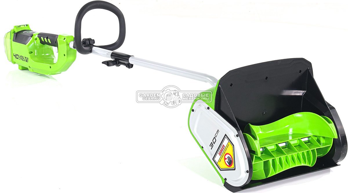 Снегоуборщик аккумуляторный / лопата GreenWorks GD40SS30 без АКБ и ЗУ (PRC, BL 40В, ширина 30 см, 7 кг)