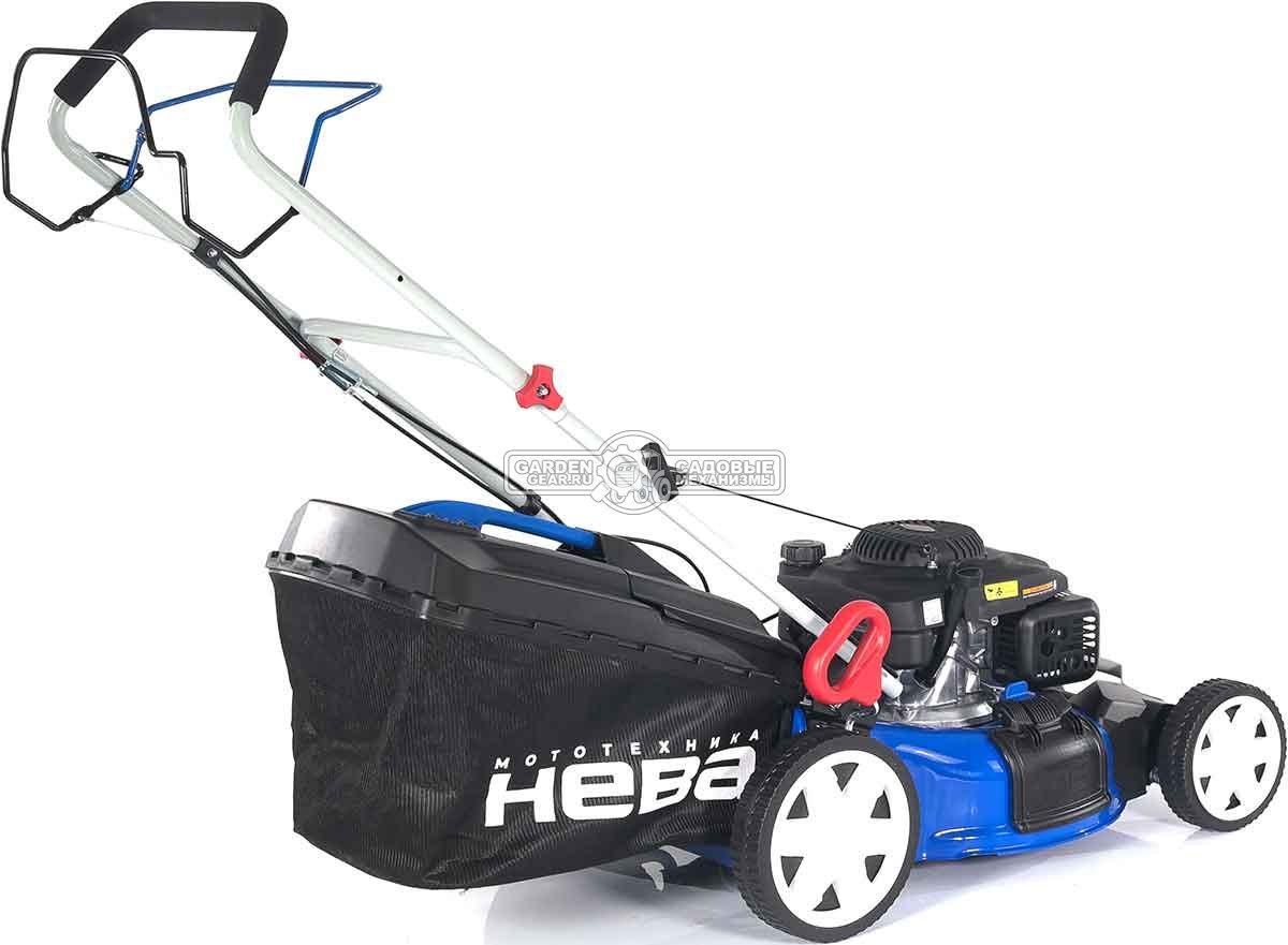 Газонокосилка бензиновая Нева SLP51-LC196 (PRC, 51 см, Нева 196 см3, сталь, 65 л, 3 в 1, 40 кг)