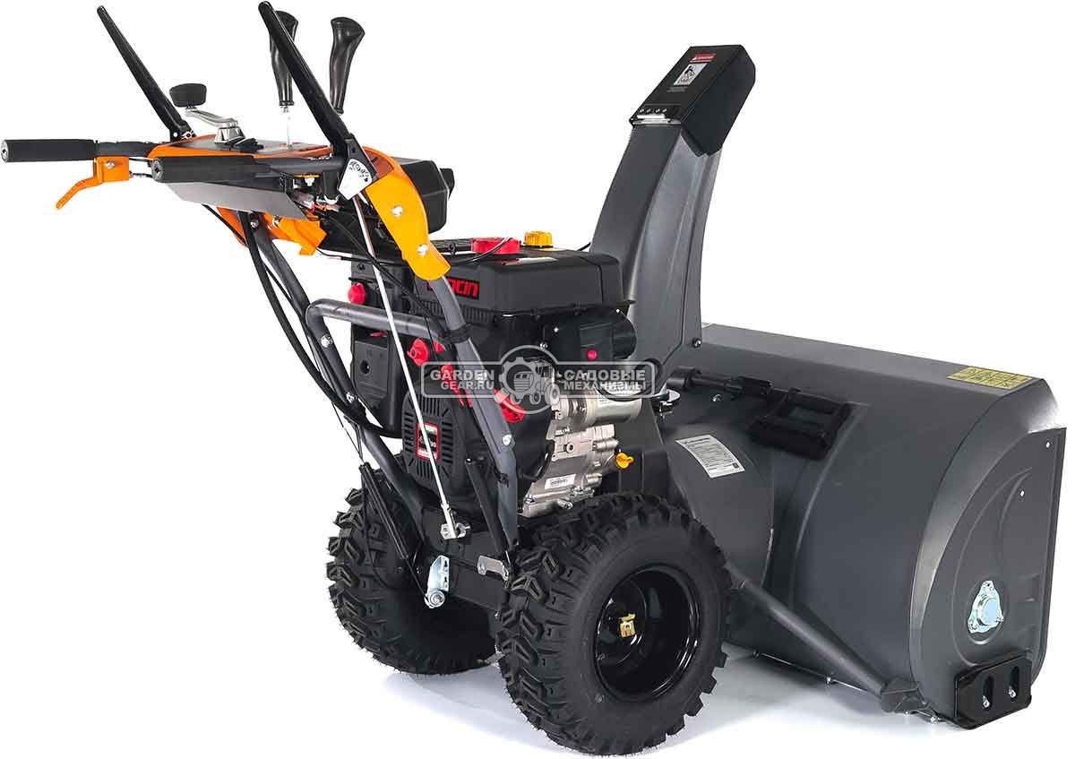 Снегоуборщик Villartec WB1510E (PRC, 107 см, Loncin 420 см3, эл/стартер 220В, фара, подогр. рукояток, разблокир. колес, скорости 6/2, 135 кг)