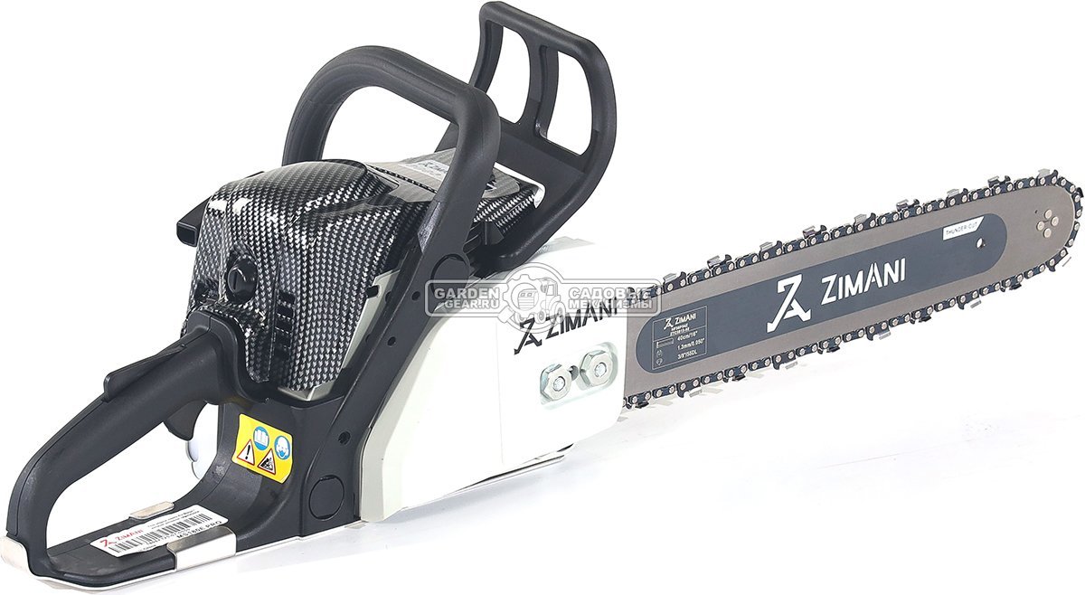 Бензопила ZimAni MS 180E Pro 16" (PRC, 31.8 куб.см., 1.5 кВт/2.0 л.с., 3/8", 1.3 мм, 55E, корпус Carbon Fiber, Walbro Carburetor, 4.2 кг)