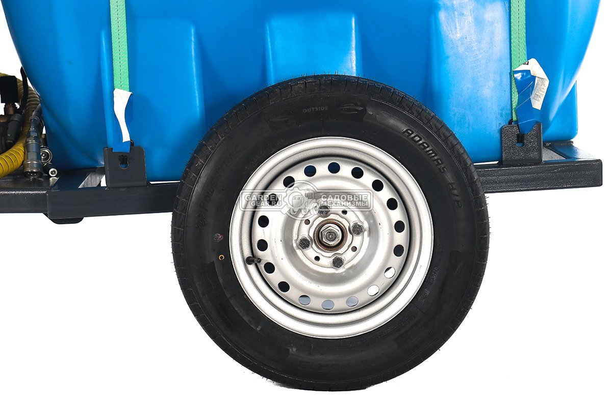 Мойка высокого давления Baumech 120 см., 7 форсунок, выносной пистолет 15 м., давление 200 бар, макс. поток 16 л., объём бака 500 л., 204 кг.