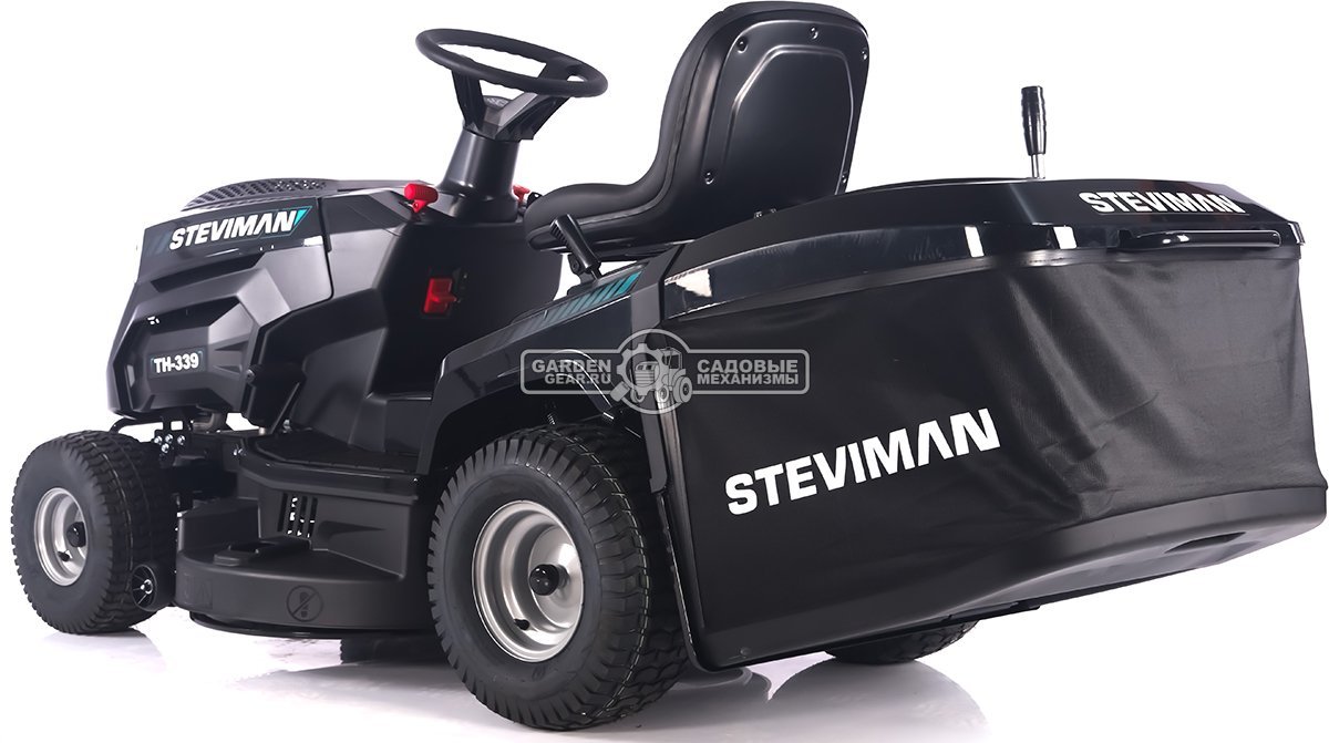 Садовый трактор Steviman TH-339 (PRC, Loncin 586 куб.см., гидростатика, ширина кошения 98 см, травосборник 250 л, 198 кг)