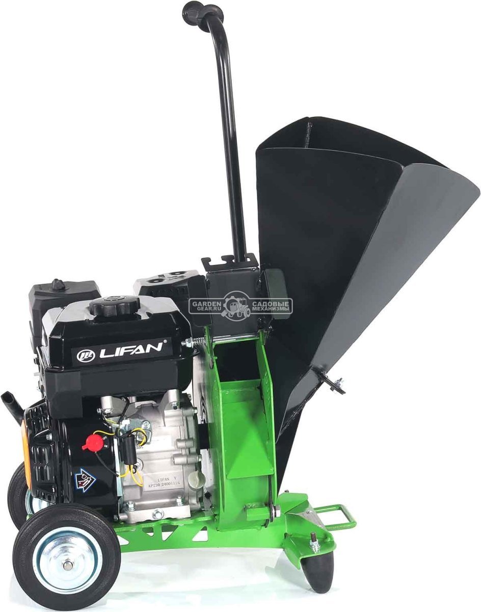 Садовый измельчитель веток бензиновый Дровосек МР260 6.5 (RUS, Lifan 6.5 л.с., 196 см3, ветки до 72 мм, центробежное сцепление, 48 кг)