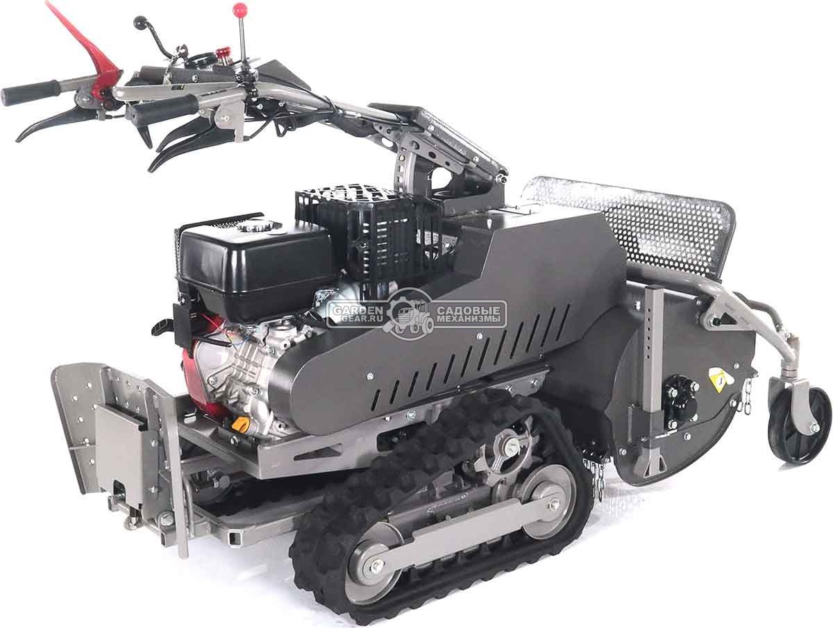 Косилка для высокой травы и кустов Caiman Rolo 390C-T цеповая гусеничная (RUS, 68 см, Caiman Green Engine, 392 куб.см., дифференциал, 295 кг.)