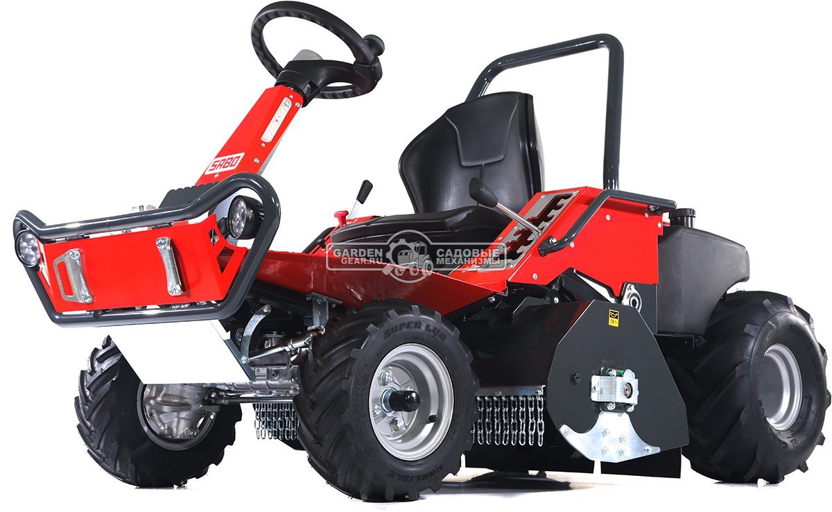 Садовый трактор для высокой травы и работы на склонах SABO GLADIATOR 95 F AWD (GER, B&S Intek 8-44C8, 724 куб.см., 95 см, дифференциал, 388 кг.)
