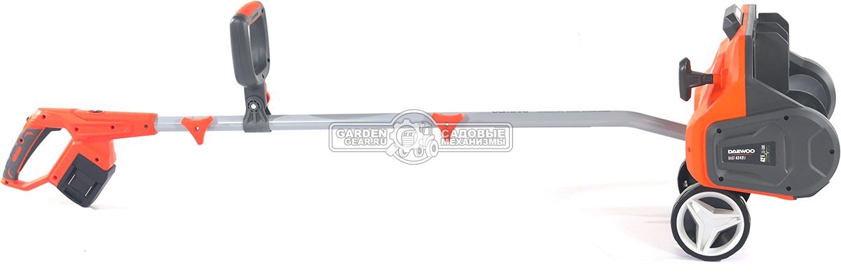 Снегоуборщик аккумуляторный / лопата Daewoo DAST 4242Li SET с 2 АКБ 4 А/ч и ЗУ (PRC, BL 2х21В, ширина 42 см, 6.8 кг)