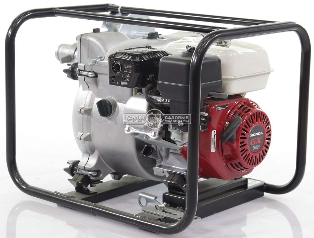 Мотопомпа бензиновая Honda WT20XK4 DE для грязной воды (JPN, Honda GX160, 163 куб.см., 710 л/мин, 2&quot;, 30 м, 47 кг.)