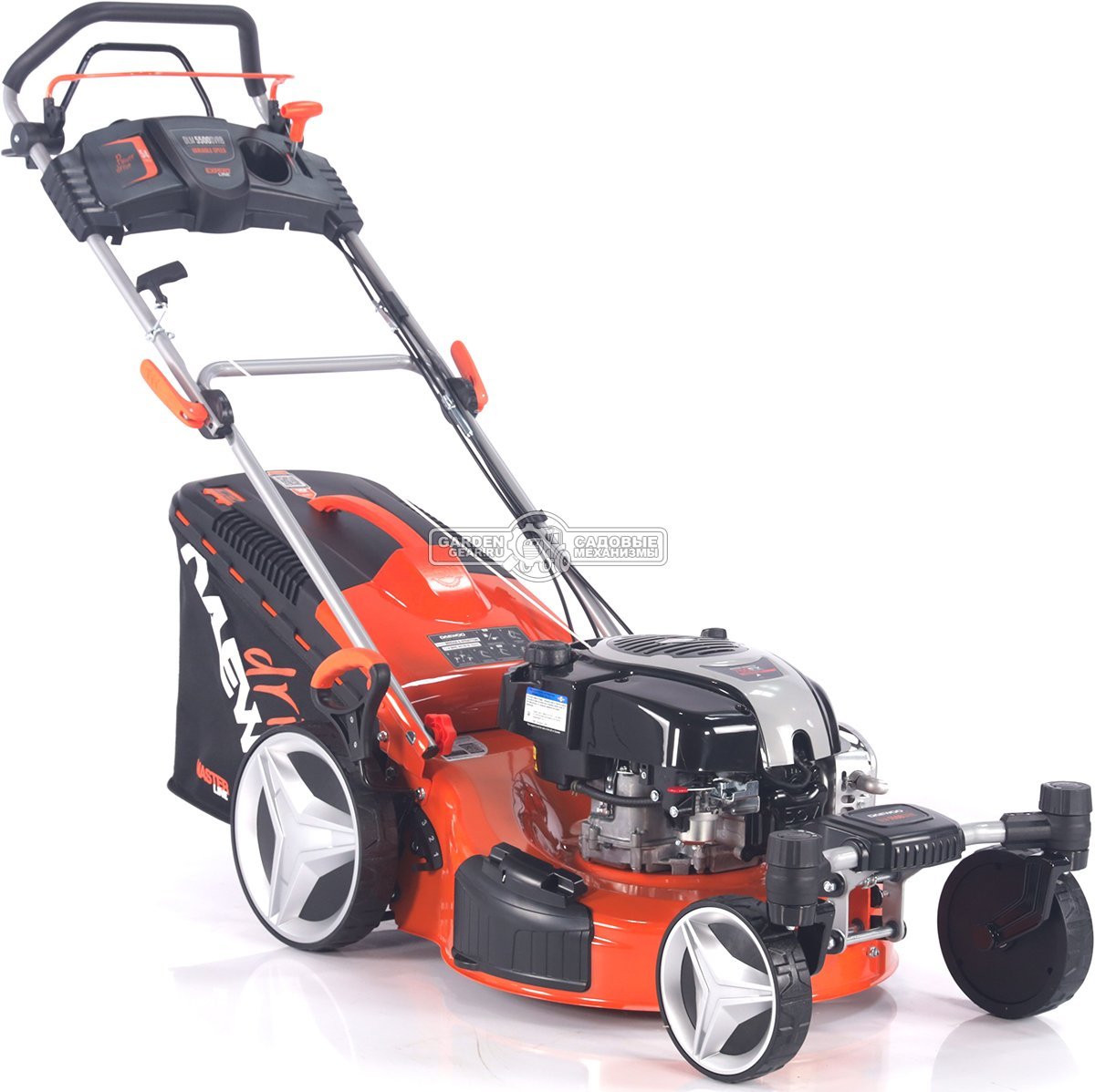 Газонокосилка бензиновая Daewoo DLM 5500SVRB с рояльными колесами (PRC, 54 см, B&S 750EX, 161 см3, 70 л, TURBO X BLADE, вариатор, сталь, 4 в 1, 36 кг)