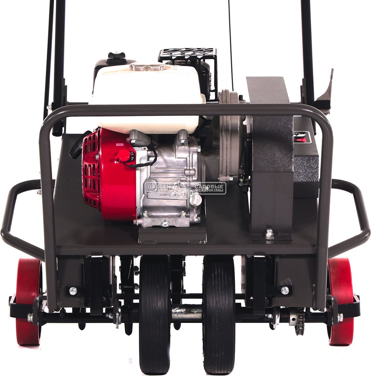 Аэратор бензиновый профессиональный Caiman Aero 55H (RUS, 53 см, Honda GX160, 163 куб.см., сталь, 30 полых шипов, 170 кг.)