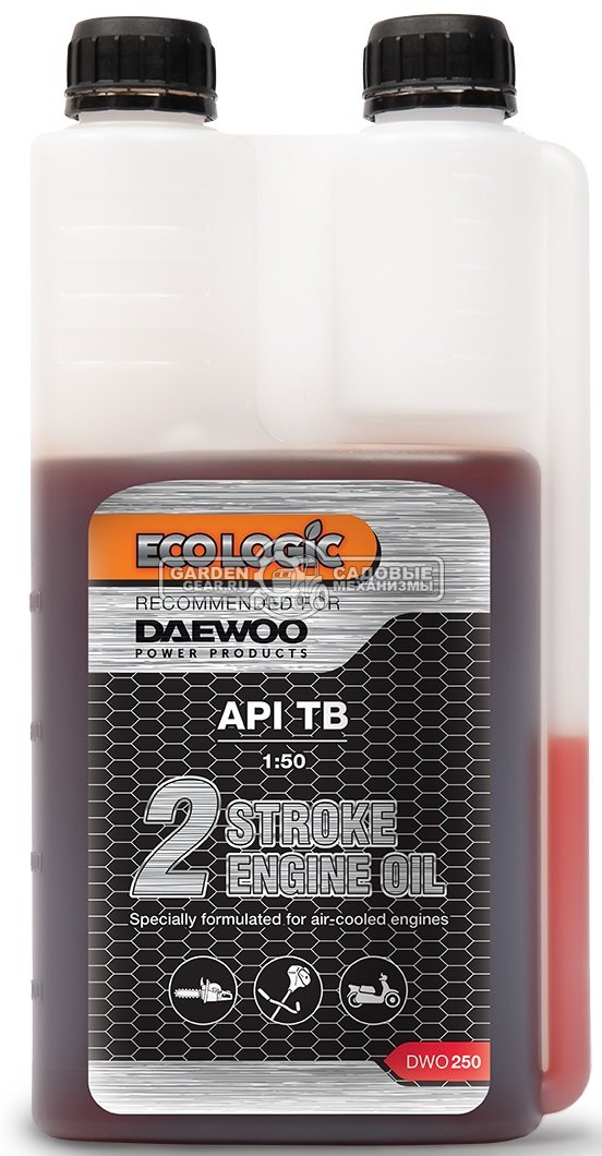 Масло 2-тактное Daewoo DWO 250 1,0 л. с мерной емкостью