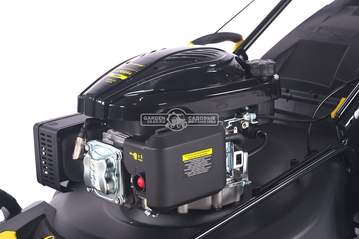 Газонокосилка бензиновая Champion LM5644 Pro (PRC, 56 см, Champion 196 см3, сталь, 65 л, 4 в 1, 41 кг)