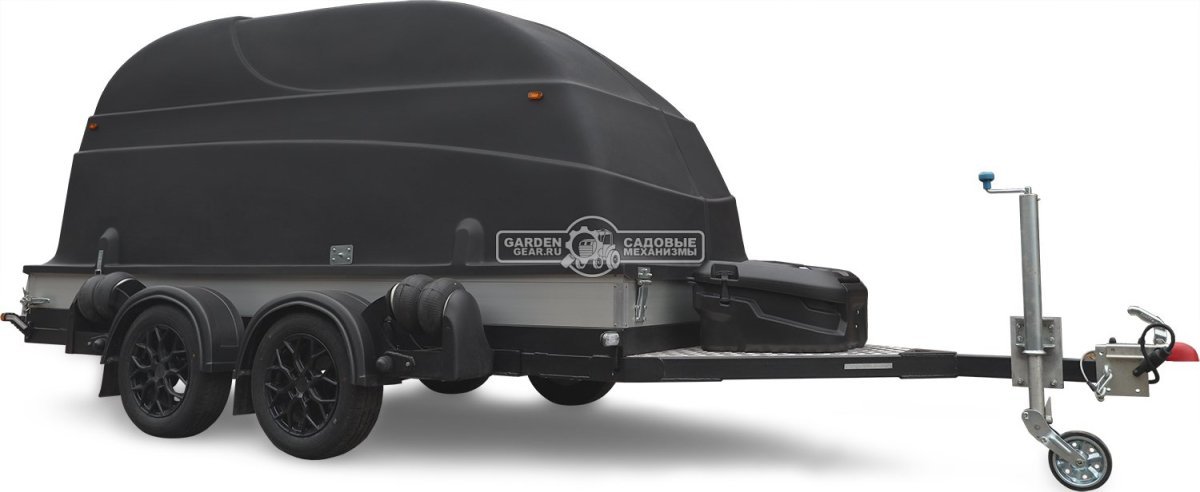 Прицеп с опускающейся платформой на пневмоподвеске Baltic Mechanic Polygon-City PC 750 Спарка для перевозки спецтехники, пневмолифт, крышка, 3500x1500