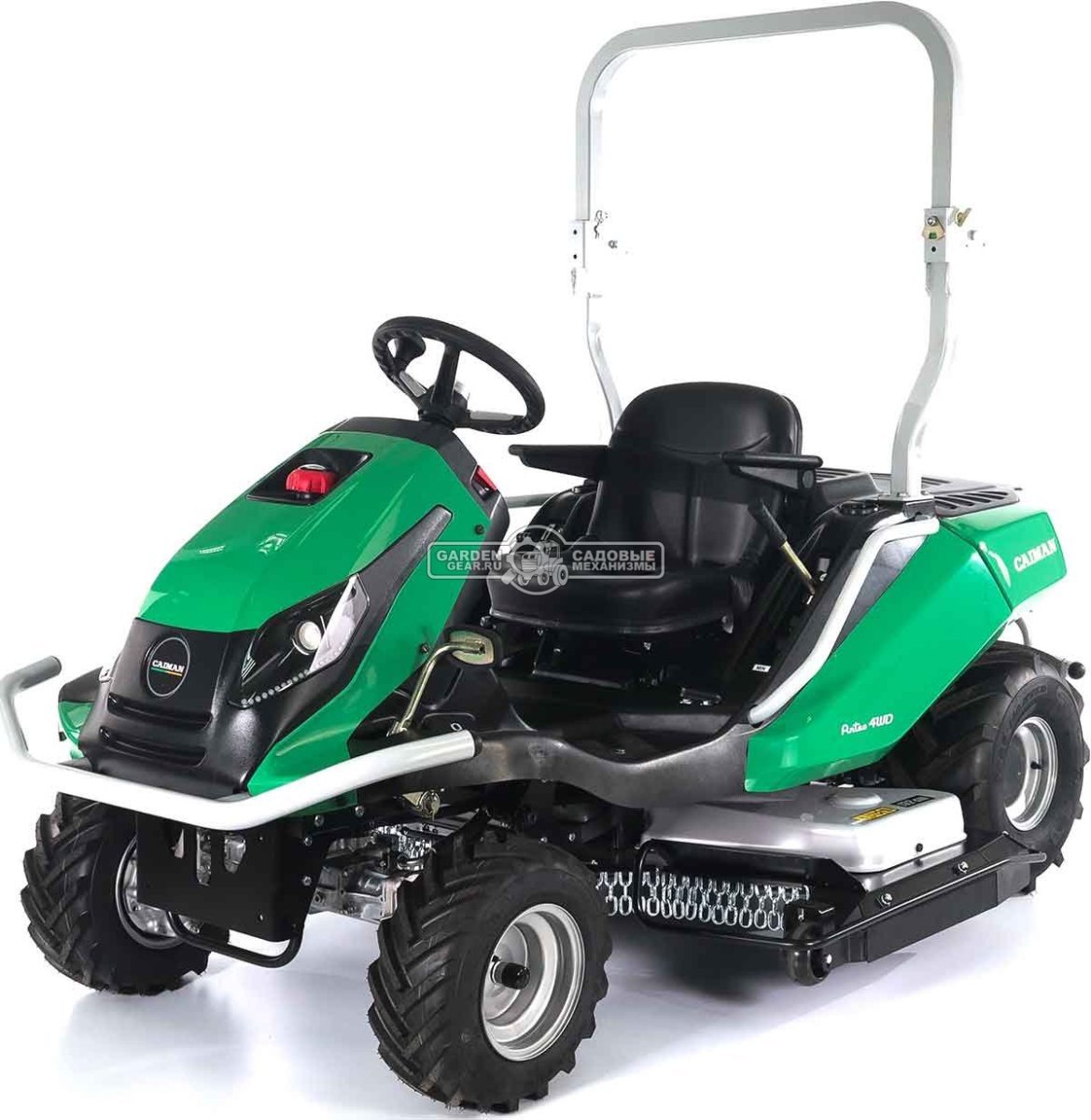 Садовый трактор для высокой травы и работы на склонах Caiman Anteo 4WD 137D2K (CZE, Kawasaki FS730 V-Twin, 726 куб.см., 132 см, дифференциал, 427 кг.)