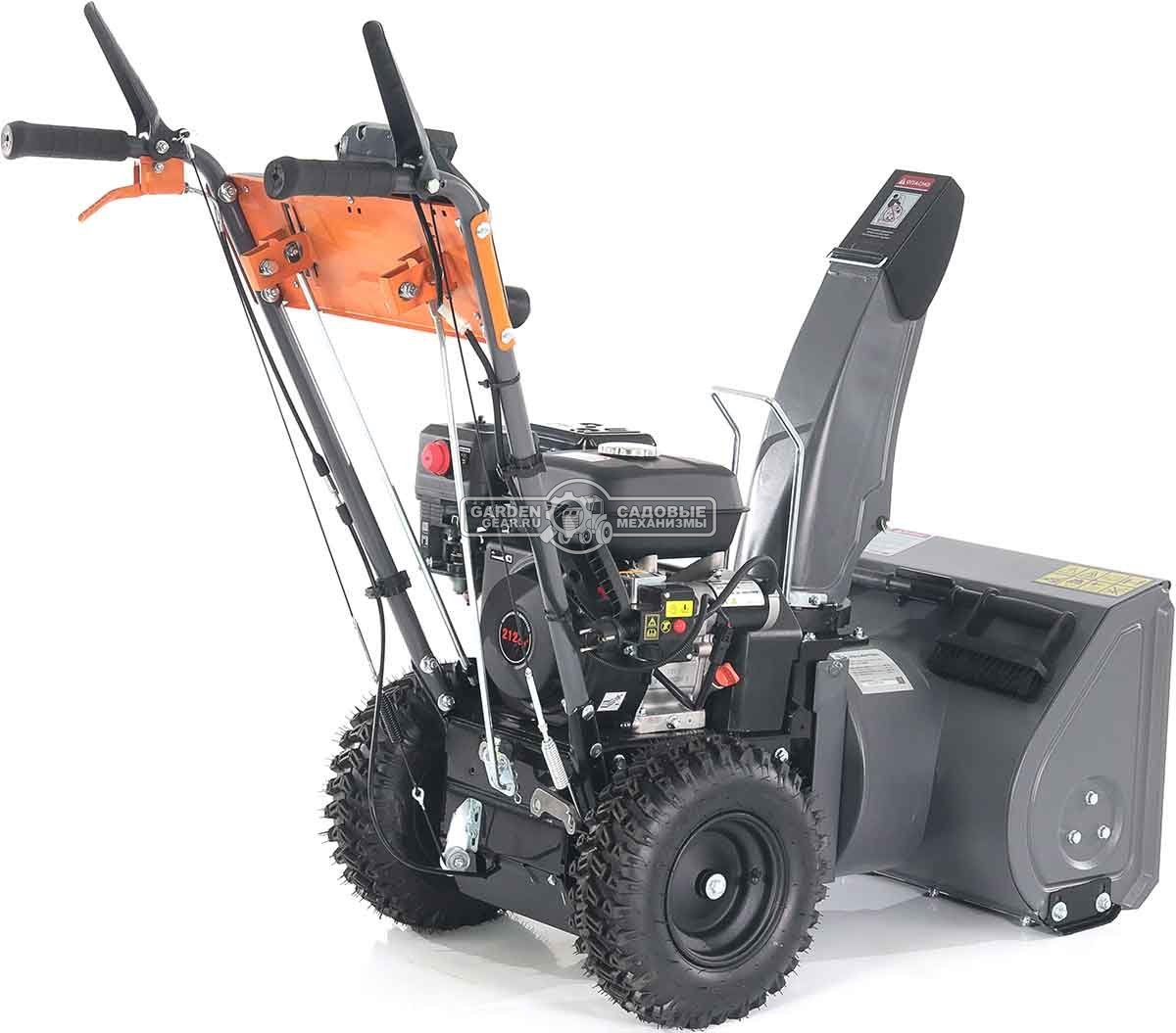 Комбимашина Villartec SW7080E с щеткой 80 см и снегоуборщиком 56 см (PRC, 7,0 л.с., 212 см3, эл/стартер, фара, скорости 5/2, 73 кг)