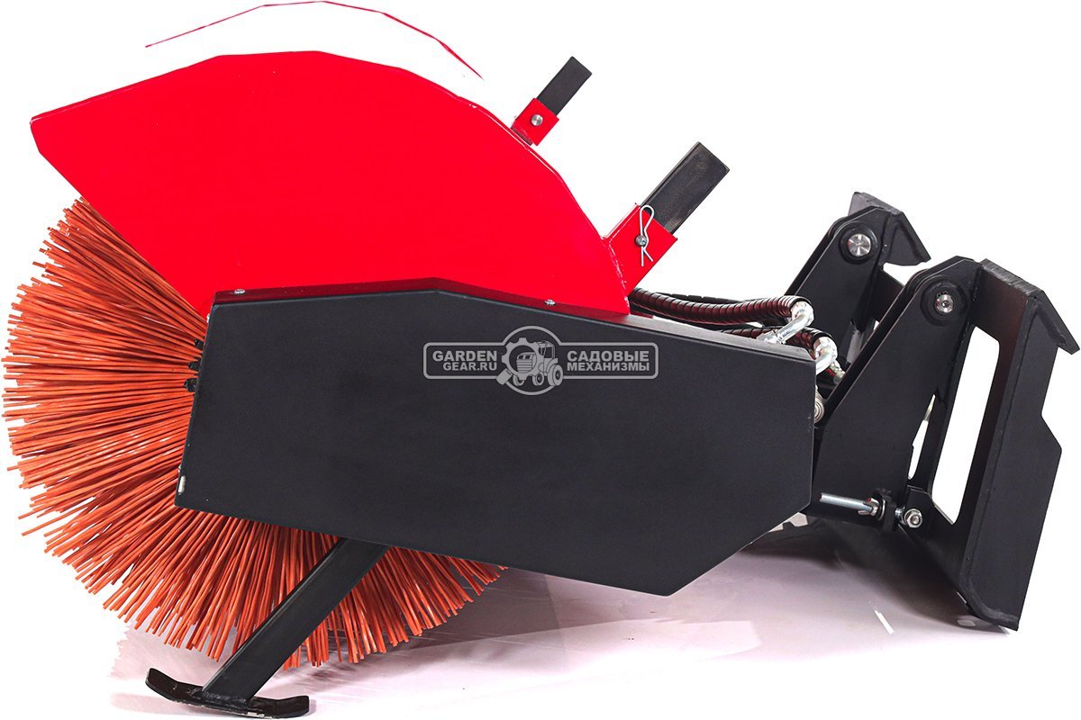 Мини-погрузчик шарнирно сочленённый RED RBF-03 + щетка коммунальная (Zongshen GB750EFI 30 л.с., до 700 кг., ковш 150 л., 1270 кг.)