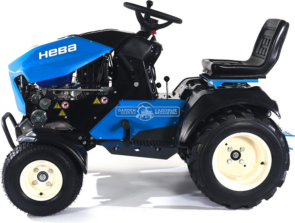 Садовый трактор Нева MT1-ZS (RUS, дека 110 см. - опция, Zongshen GB420SE, 420 см3, механич.трансмиссия, фара, боковой выброс, 395 кг)