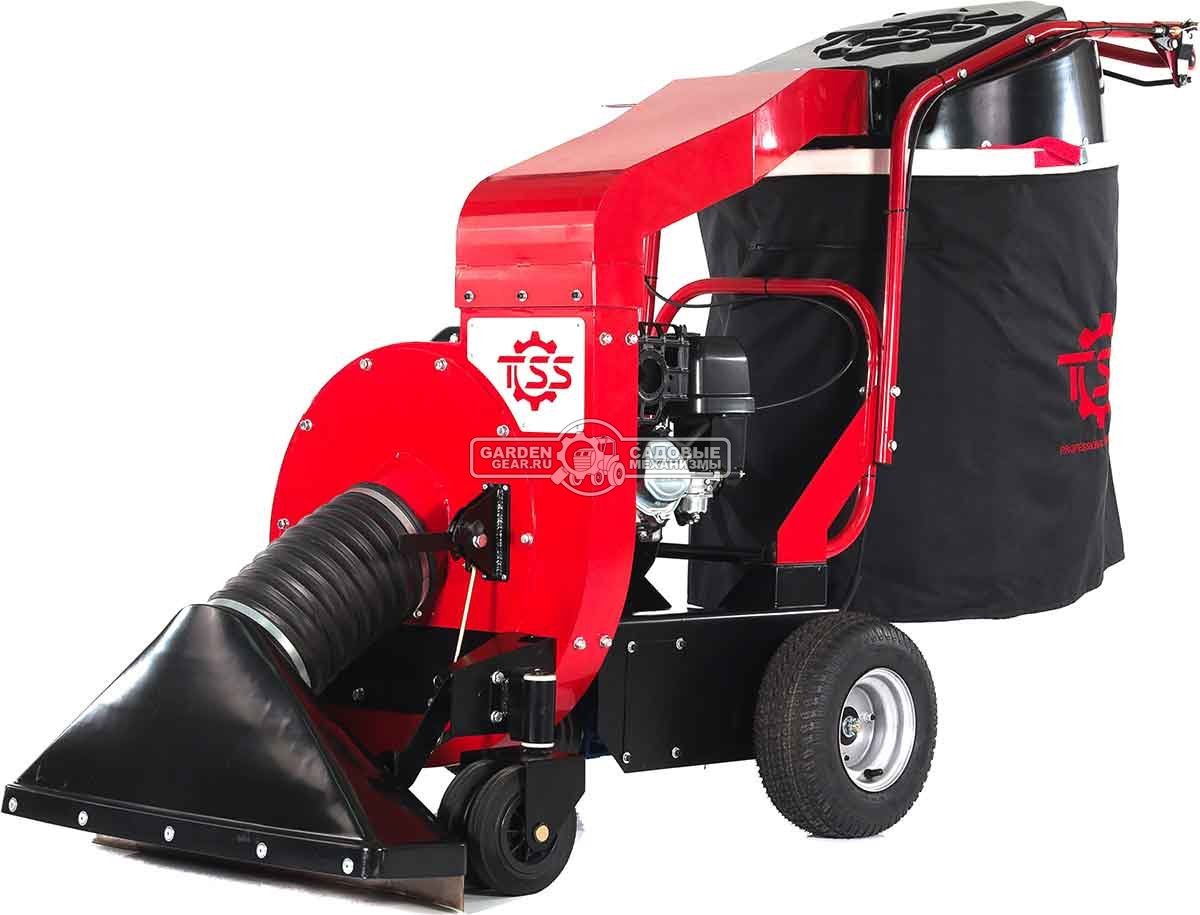 Садовый пылесос бензиновый TOSS LV-250 самоходный (RUS, 74 см., Evoline / Zongshen GB270, мусоросборник 290 л., 90 кг.)