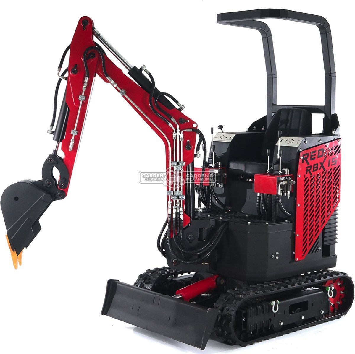 Гусеничный полноповоротный экскаватор RED Rhino RBX-15 Zongshen GB750EFI 30 л.с., глубина копания 2,0 м., ковш 250 мм., 1200 кг.