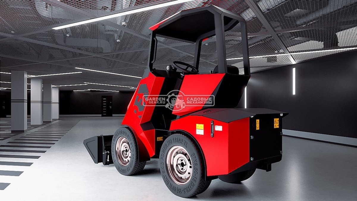 Мини-погрузчик шарнирно сочленённый RED RBF-03 Zongshen GB750EFI 30 л.с., грузоподъемность до 700 кг., ковш 150 л., 1270 кг.