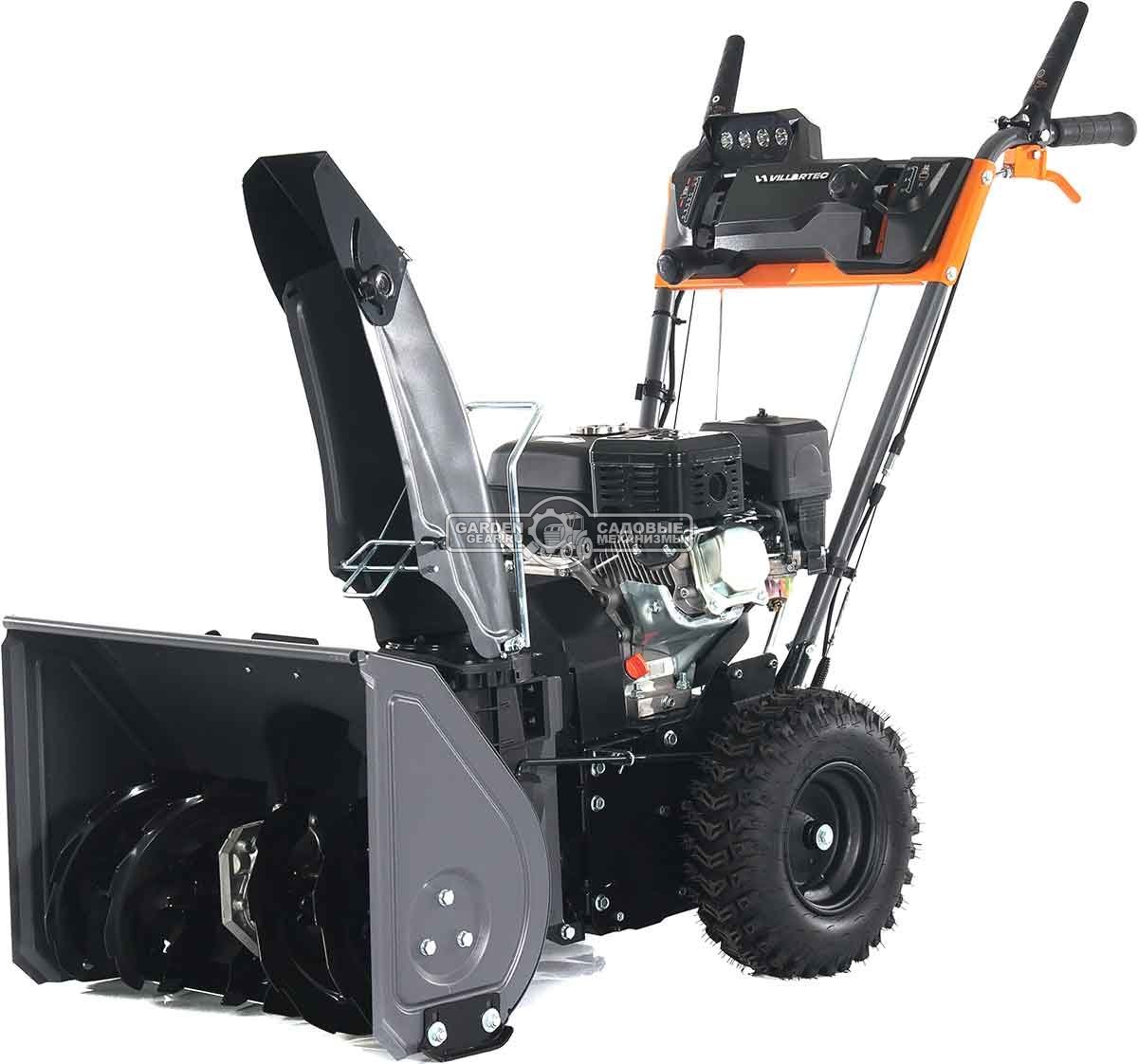 Комбимашина Villartec SW7080E с щеткой 80 см и снегоуборщиком 56 см (PRC, 7,0 л.с., 212 см3, эл/стартер, фара, скорости 5/2, 73 кг)