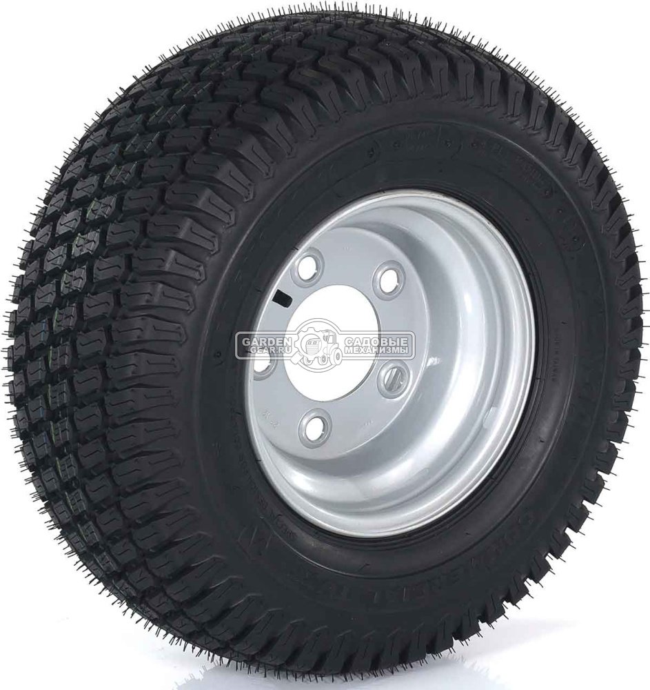 Колесо с шиной в сборе Baumech Газон 20,5x8.00-10 Kenda K513 65A4/76A4 TL Диск 6.00x10 5/94/140 d18.5 R14 ET0 Silver
