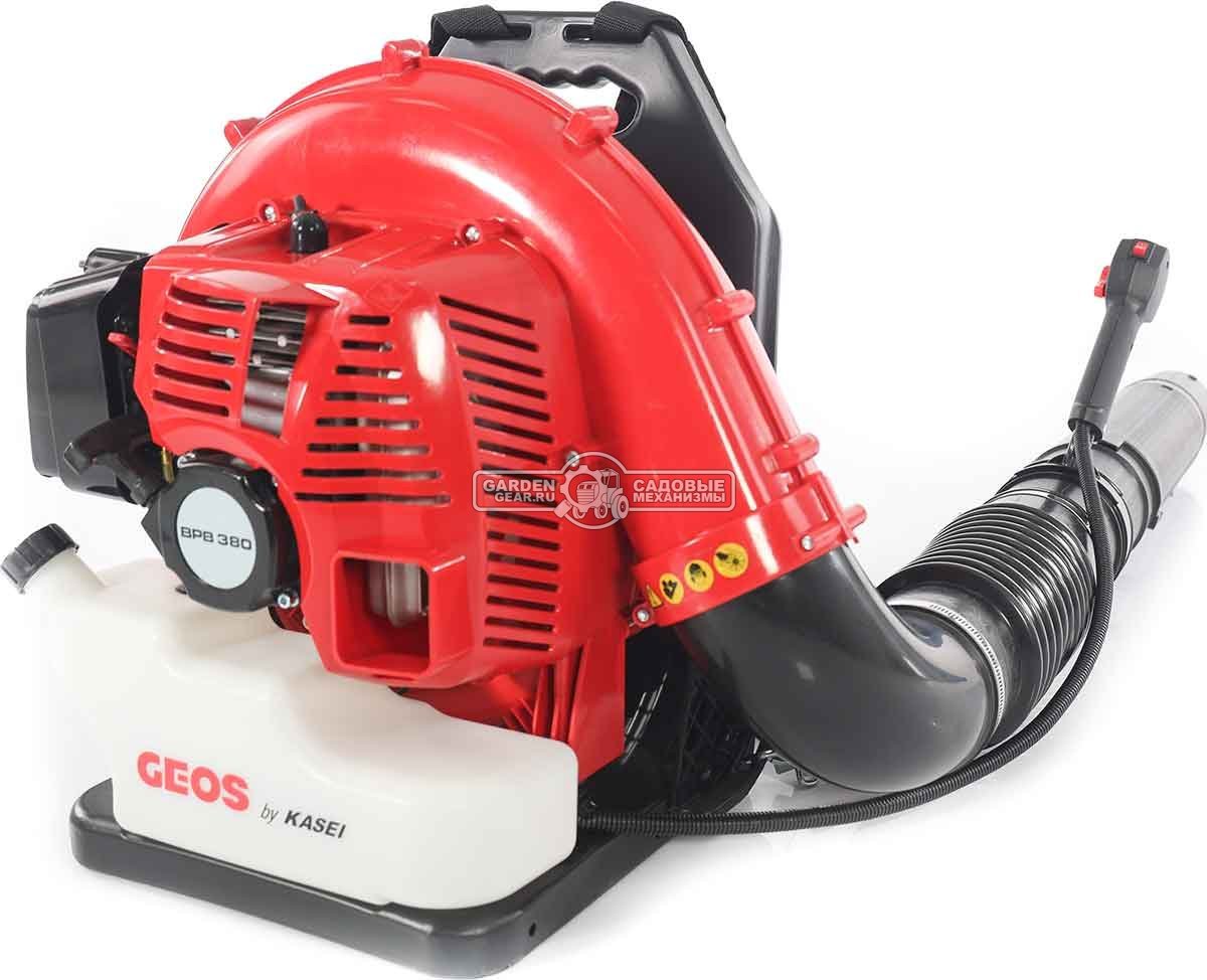 Воздуходувка бензиновая ранцевая Geos Max BPB 380 (PRC, Kasey 79.4 куб.см., 3.3 кВт/4.5 л.с.,1656 м3/ч, 87 м/с, 11.5 кг)