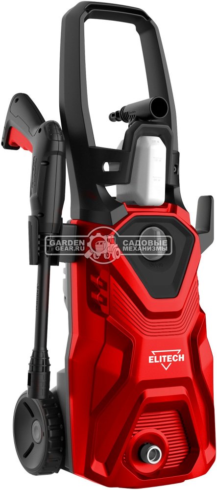 Мойка высокого давления Elitech М 1600РП (PRC, 1600 Вт, 140 бар, 360 л/час, шланг 5 м, 6.8 кг)
