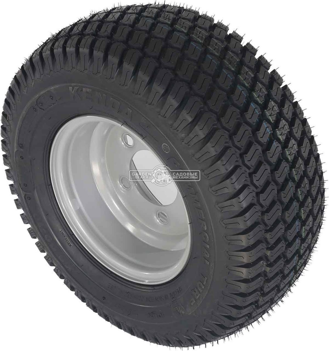 Колесо с шиной в сборе Baumech Газон 20,5x8.00-10 Kenda K513 65A4/76A4 TL Диск 6.00x10 5/94/140 d18.5 R14 ET0 Silver