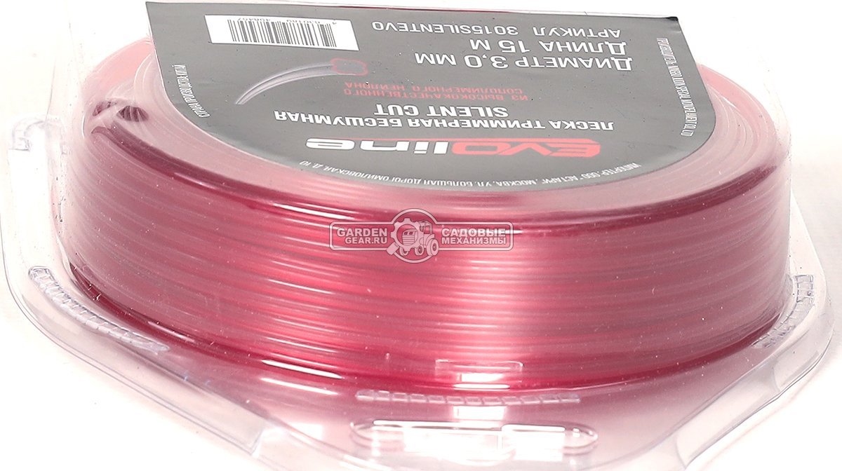 Леска EVOline 3,0 мм, 15 м, витой квадрат, бесшумная