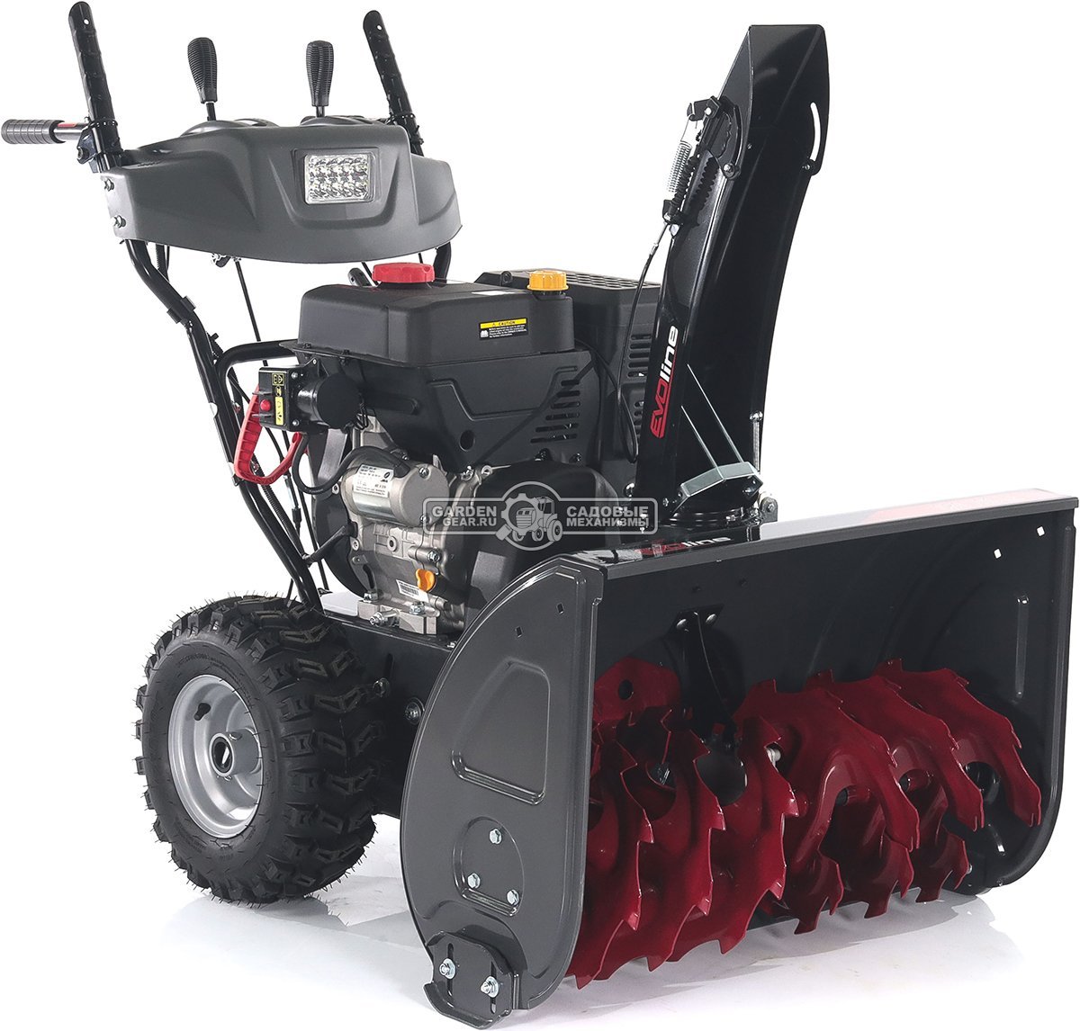 Снегоуборщик Evoline SBG 760 LE (PRC, 76 см, Loncin, 420 см3, эл/стартер 220В, фара, автоматич. дифференциал, скорости 6/2, подогр. рукояток,130 кг)