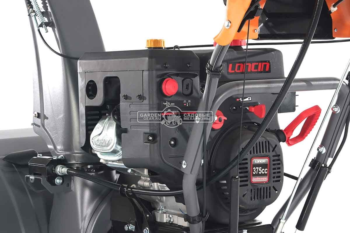 Снегоуборщик Villartec WB1387ET гусеничный (PRC, 86 см, Loncin 375 см3, эл/стартер 220В, фара, подогр. рукояток, 3-х угольные гусеницы, 141 кг)
