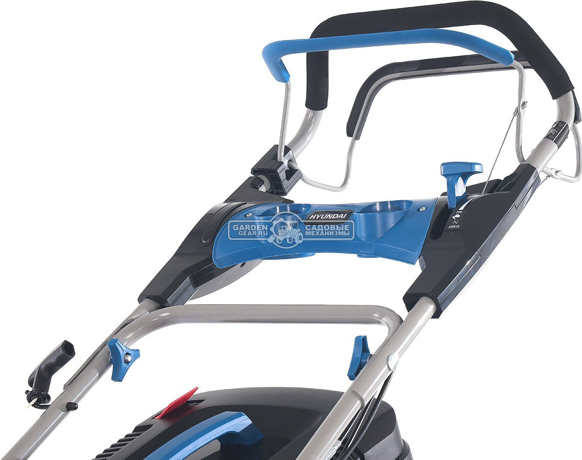 Газонокосилка бензиновая Hyundai L 4610S (PRC, 46 см, Hyundai, 145 см3, 65 л, сталь, 3 в 1, 33.8 кг)