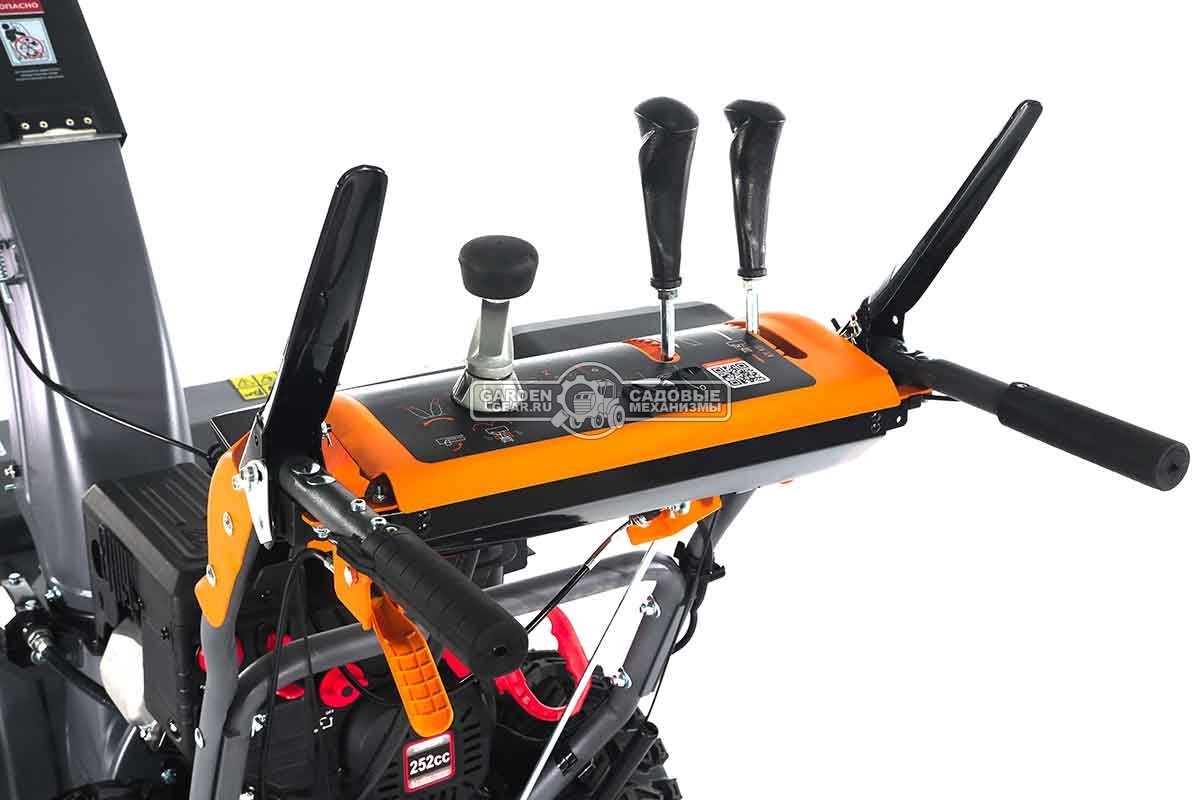 Снегоуборщик Villartec WB9071E MY2024 (PRC, 71 см, Loncin 252 см3, эл/стартер 220В, фара, подогр. рукояток, разблокировка колес, скорости 6/2, 105 кг)