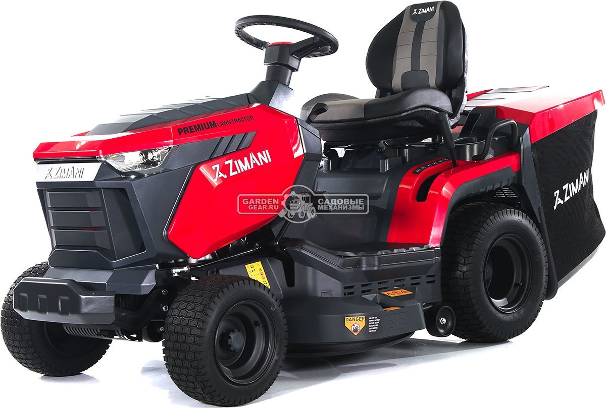 Садовый трактор ZimAni TC97HL (PRC, Loncin 452 куб.см., гидростатика, травосборник 320 л, ширина кошения 97 см, LED панель, 190 кг)