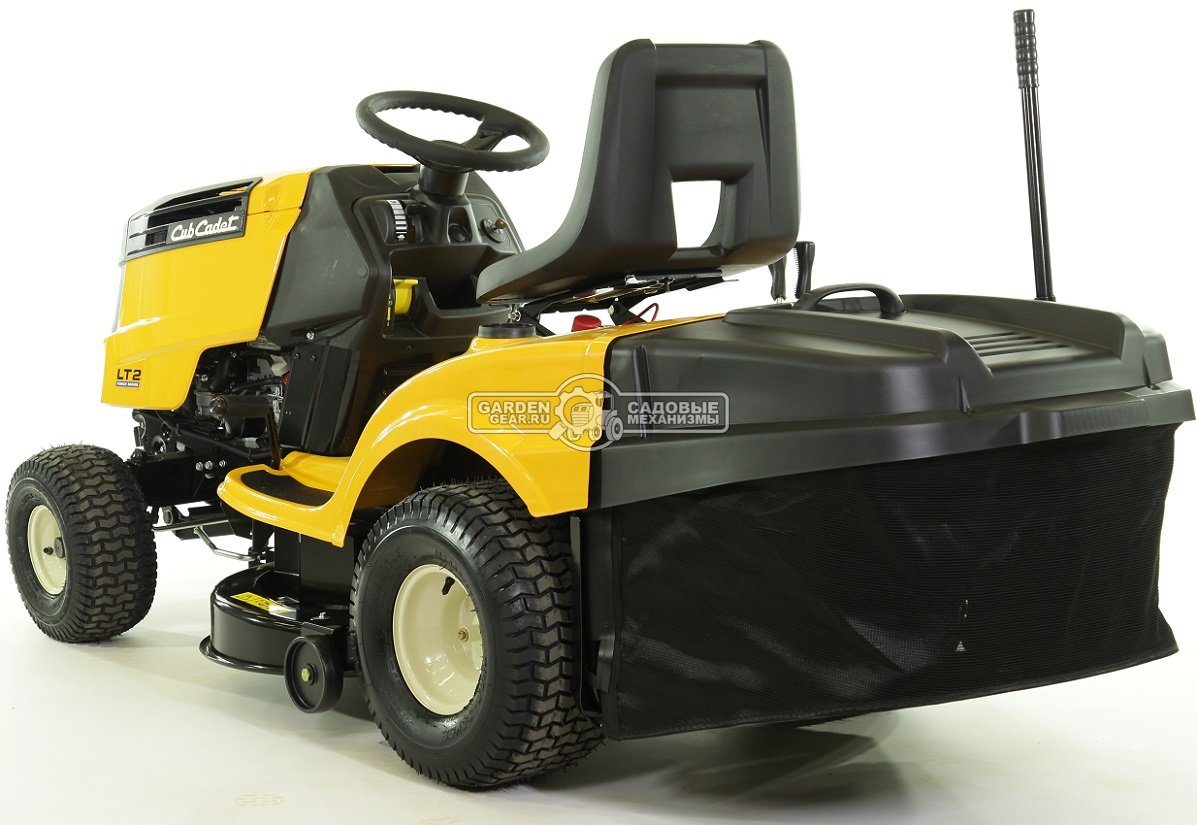 Садовый трактор Cub Cadet LT2 NR92 (USA, Cub Cadet, 439 куб.см., гидростатика, травосборник 240 л., ширина кошения 92 см., 196 кг.)