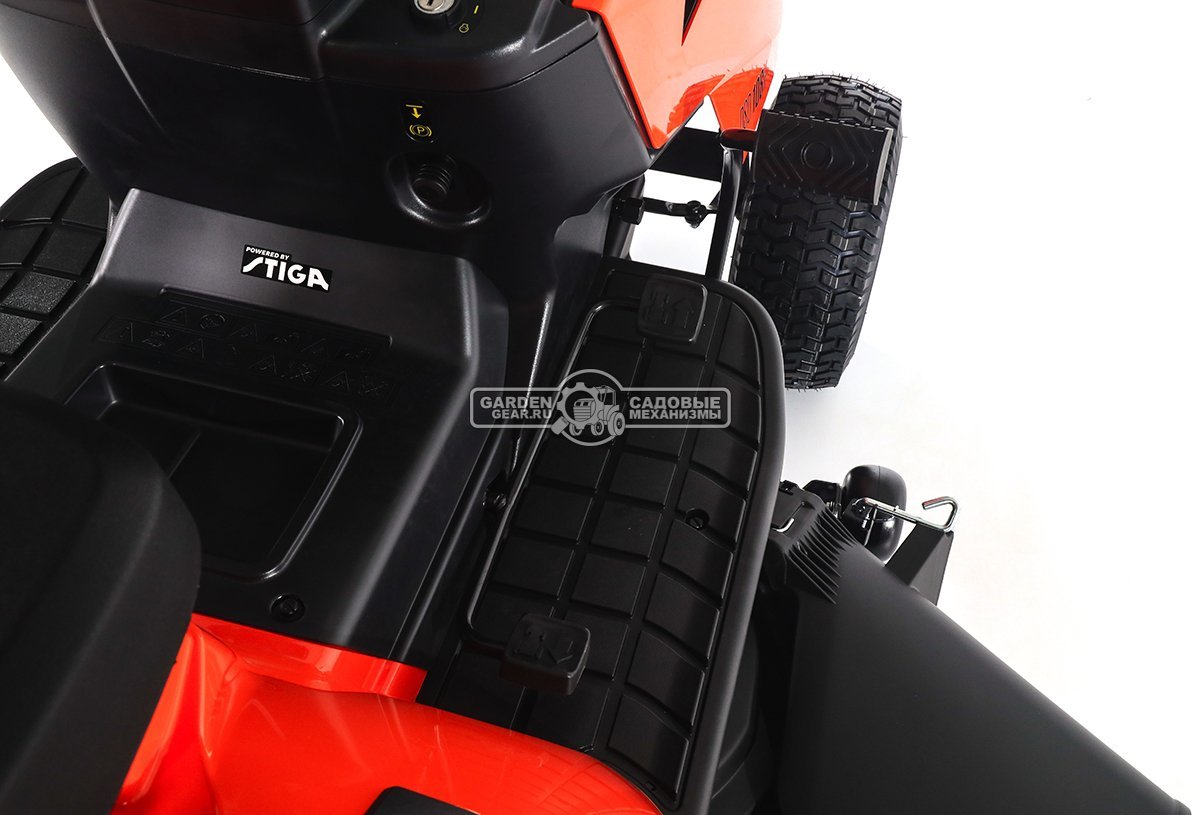 Садовый трактор Daewoo DSD 108H (PRC, Stiga ST450, 432 куб.см., гидростатика, боковой выброс, ширина кошения 108 см., 165 кг.)