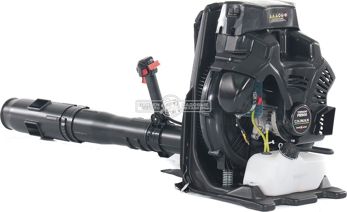 Воздуходувка бензиновая ранцевая Caiman Tornado PB900 (JPN, 79,2 куб.см., 4.5 л.с., 1730 м3/ч., 100 м/с, 10,9 кг.)