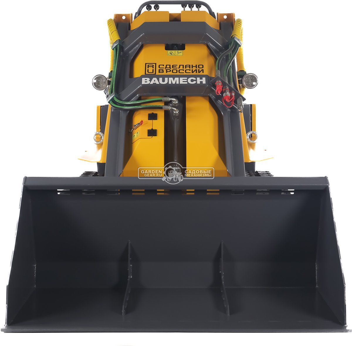 Универсальная машина мини-погрузчик Baumech ML-03 Pro + ковш для снега 120 см. с двигателем Zongshen GB750 V-Twin