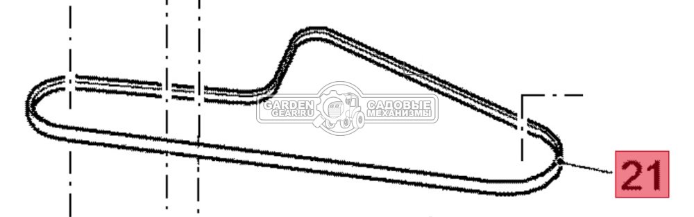 Ремень привода хода SABO SAU13698 для 47-PRO VARIO