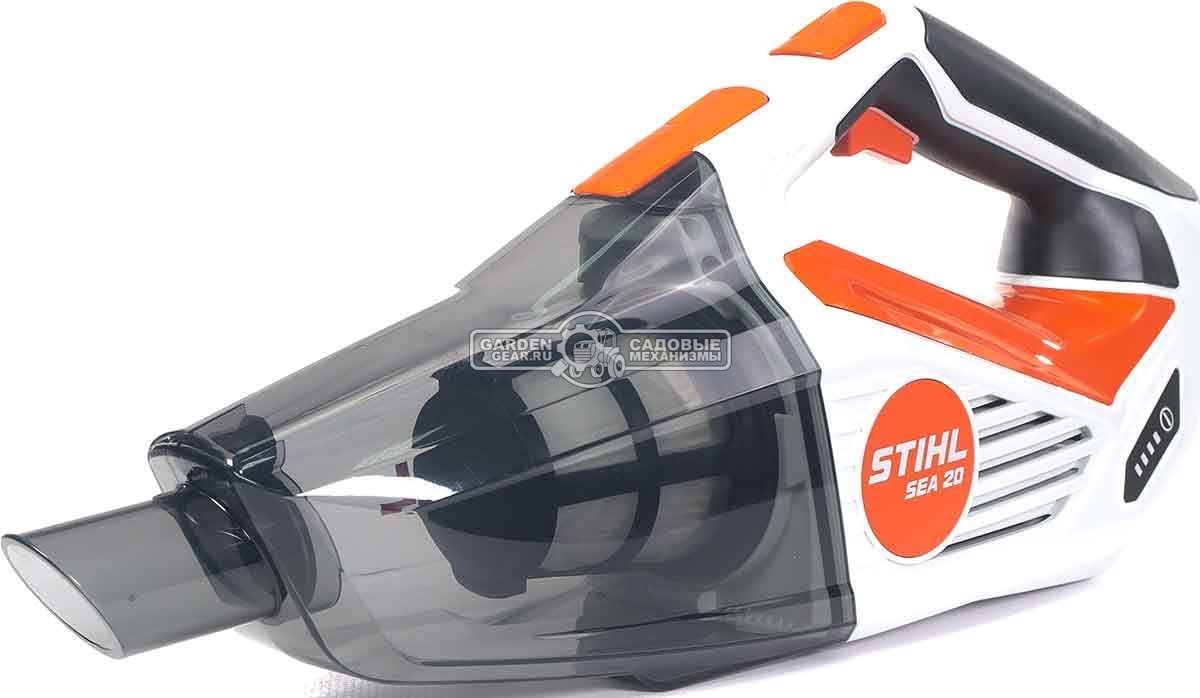 Пылесос аккумуляторный Stihl SEA 20 SET c AS2 и AL1 (PRC, 10,8В, 2,5 Ач, 1020 л/мин, 80 мбар, контейнер 0,75 л, сумка, 1,1 кг.)