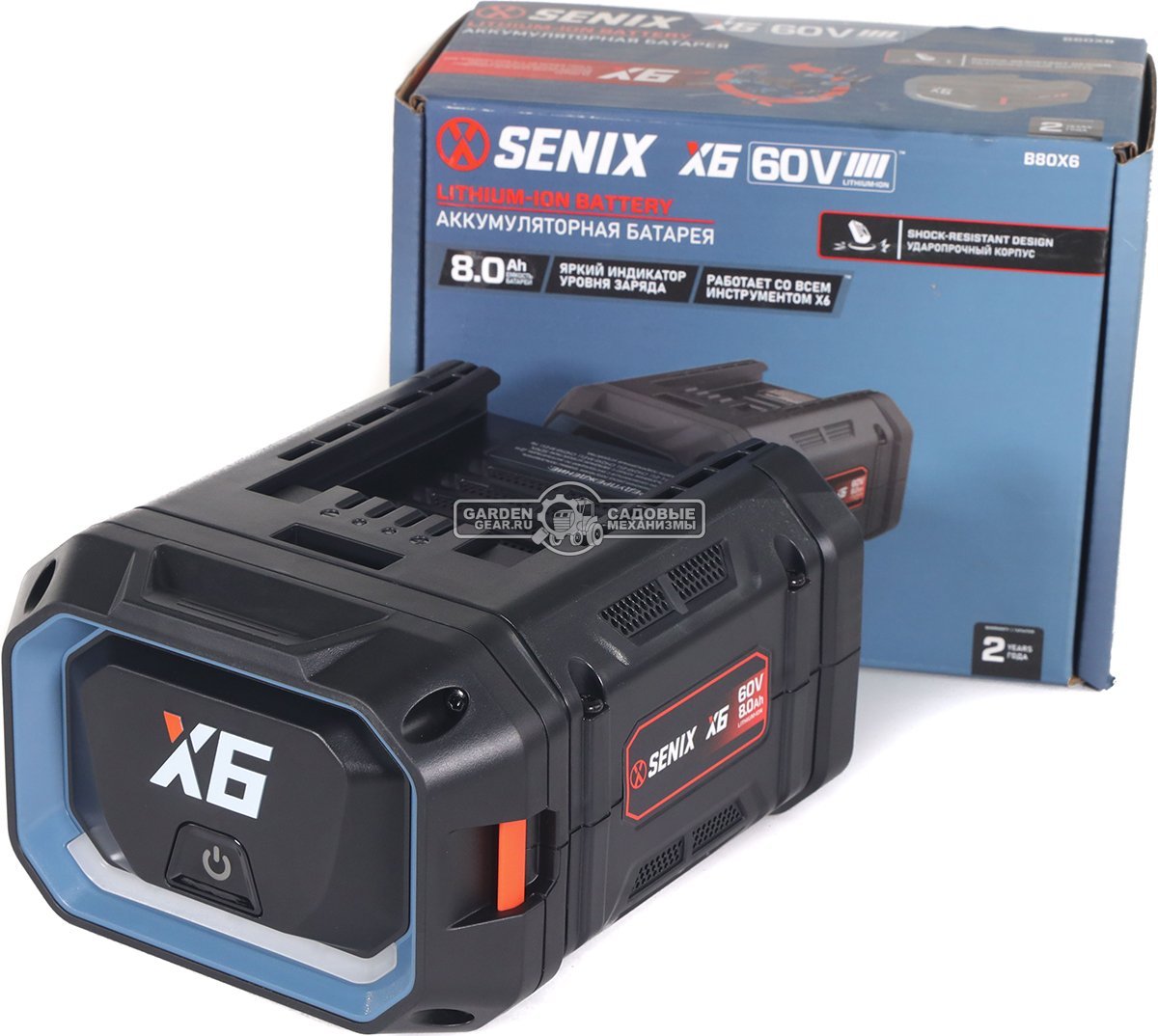 Аккумулятор Senix B80X6 (PRC, Li-ion, 60В, 8.0 А/ч)