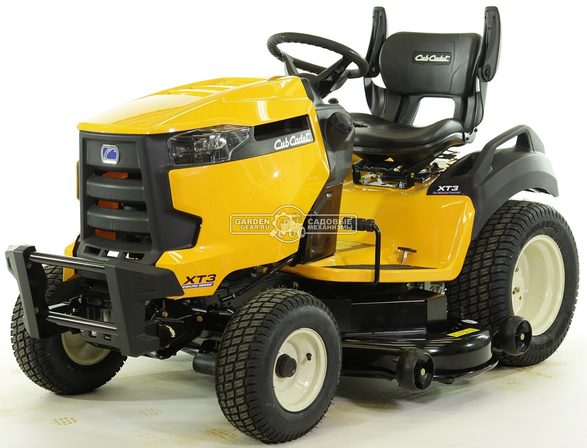 Садовый трактор Cub Cadet XT3 QS127 (USA, Kawasaki, V-Twin, 726 куб.см., гидростатика, боковой выброс, ширина кошения 127 см., 260 кг.)